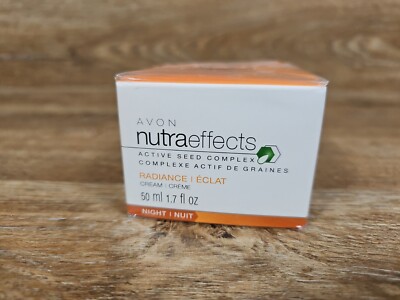Avon nutraeffects Active Seed Complex Radiance Cream Night 1.7 fl oz NIB RETIRED