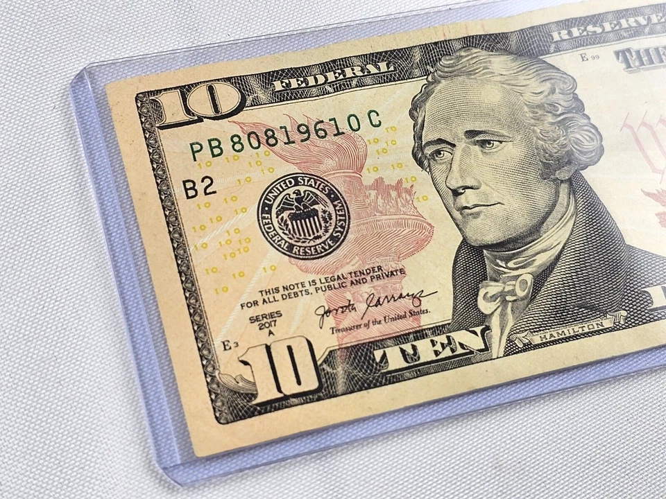 2017 A Birthday/Anniversary Fancy $10 Dollar Bill August 8th 1961 ~PB 80819610 C - Image 4 of 4