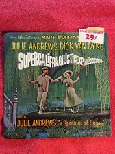 MARY POPPINS SUPERCALIFRAGILISTICEXPIALIDOCIOUS RECORD SLEEVE ONLY WALT DISNEY