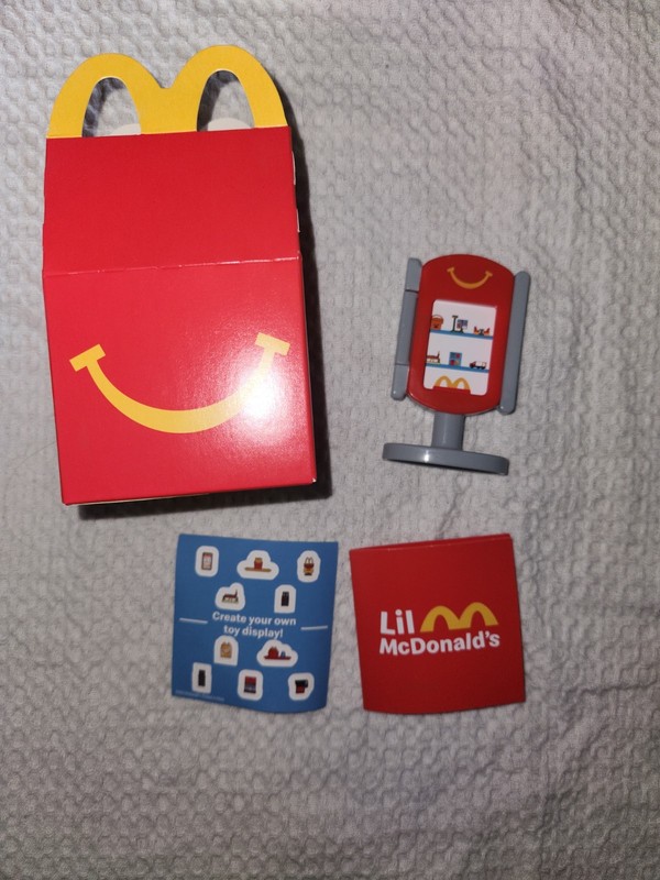 2025 McDonald's Lil McDonald's Happy Meal Toy Display + Box & Stickers #10