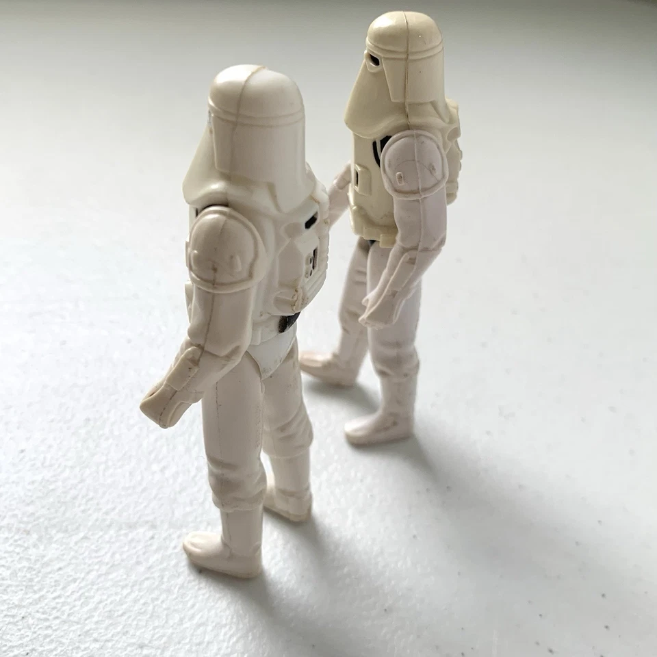 复古星球大战 ESB 1980 年 Kenner Imperial Hoth 雪地兵 (2) 带武器 — 第 4/4 张图片