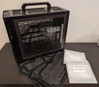 PCケース(自作PC用) sliger sm580 Sliger SM580 Mini-ITX PC Case for 280mm AIO/3slot GPU+PCIe Riser+