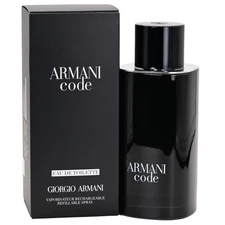 Armani Code (Refillable) by Giorgio Armani Cologne for Men EDT 4.2 oz New In Box