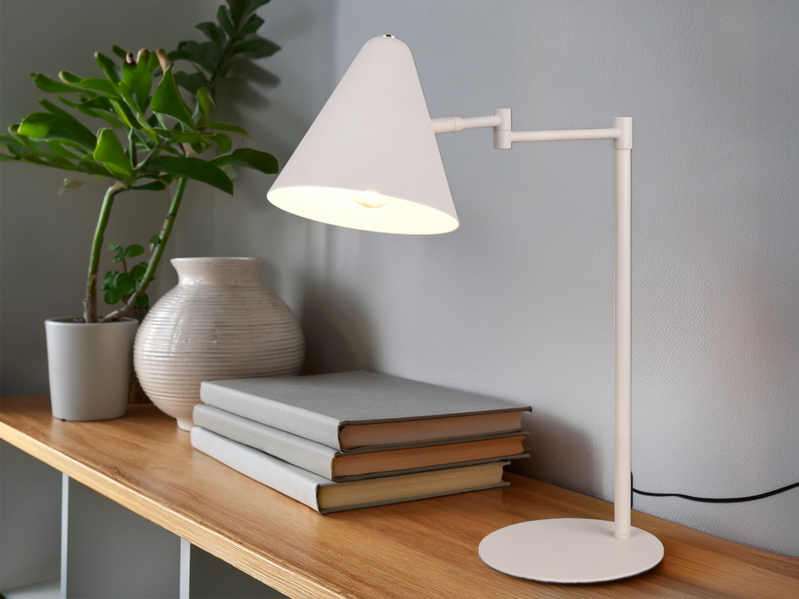 Lampade da lettura retrò con braccio girevole foto 3