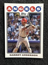 GARRET ANDERSON #611 2008 Topps Baseball QTY Los Angeles Angels