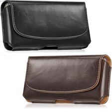 Horizontal For iPhone 17 16 15 14 13 12 11 Pro Max Belt Pouch Holster Case Cover