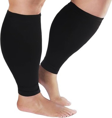 Plus Size Compression Sleeves for Calves Wide Calf Compression Legs Sleeves M...