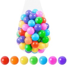 Colorful Ball Pit Balls 100pcs for Kids, BPA Phthalate Free, Crush Proof an...