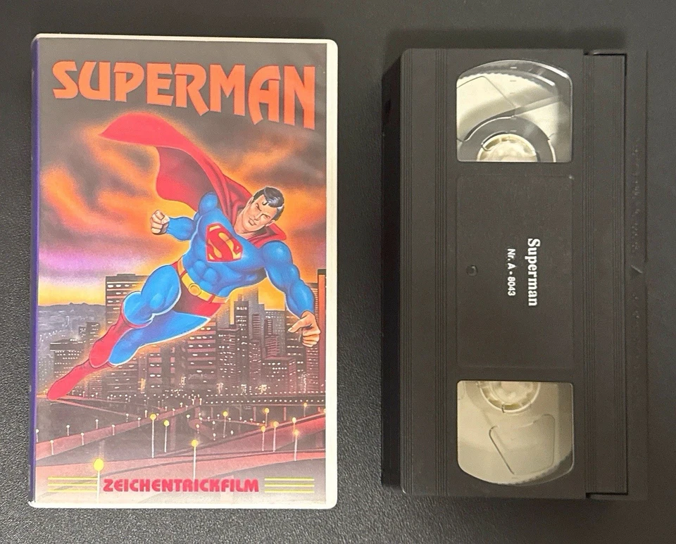 Superman Zeichentrickfilm FSK12 30Min. Sammler Rar DC-Comics UV-Hülle VHS - Bild 2 von 4