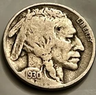 1930 Buffalo Nickel Philadelphia Five Cents No Mint Mark BN1560