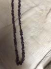20 Inch Purple Beaded Necklace With Matching Pierced Earrings  — photo 2