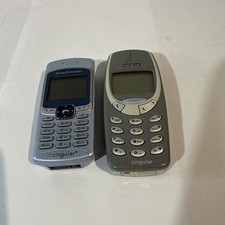 Lot Of 2 Cingular Nokia And Sony Ericsson Vintage Cellphones UNTESTED