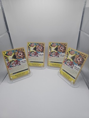 Raw Heat Strike Playset ST29-015 x4 Starter Deck 29 Egghead Bandai One Piece TCG
