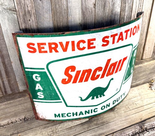 Sinclair Gasoline Oil Dino 13" Rolled Form Metal Aluminum 3D Sign Garage Bar New - Picture 3 of 4