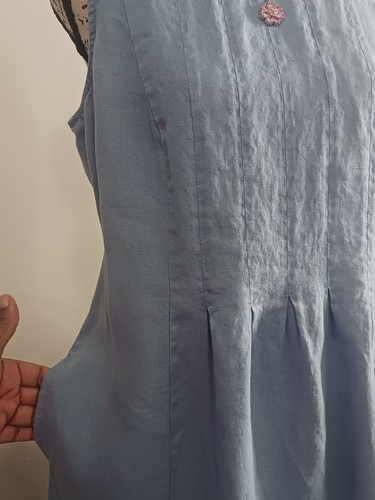J Jill Dress M Blue Denim Maxi Dress - Picture 4 of 9