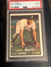 1957 Topps #62 Billy Martin PSA 4
