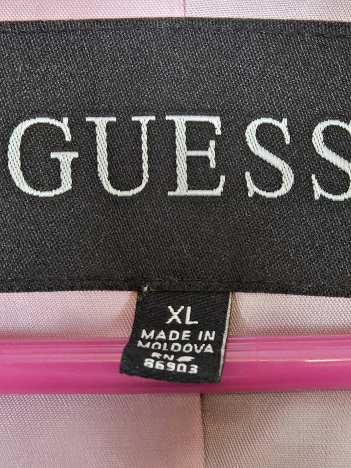 GUESS женщин XL шерсти смесь herringbone Тренч пальто с подкладкой карьера офиса - Изображение 4 из 4