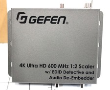 Gefen EXT-UHD600A-12-DS 4K Ultra HD 600 MHz 1x2 Scaler with EDID Detective/Audio
