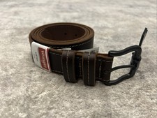 Wrangler Men  s Leather Belt - Brown - Size 50-52 - Pant Size 48-50