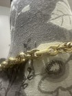 Vintage Long Gold Tone Thick Twist Rope Braid Chain Unisex Necklace — photo 2