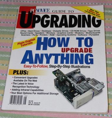 PCNOVICE Magazine Guide To Upgrading Vol 5 Issue 8 1997 vintage sleeper computer