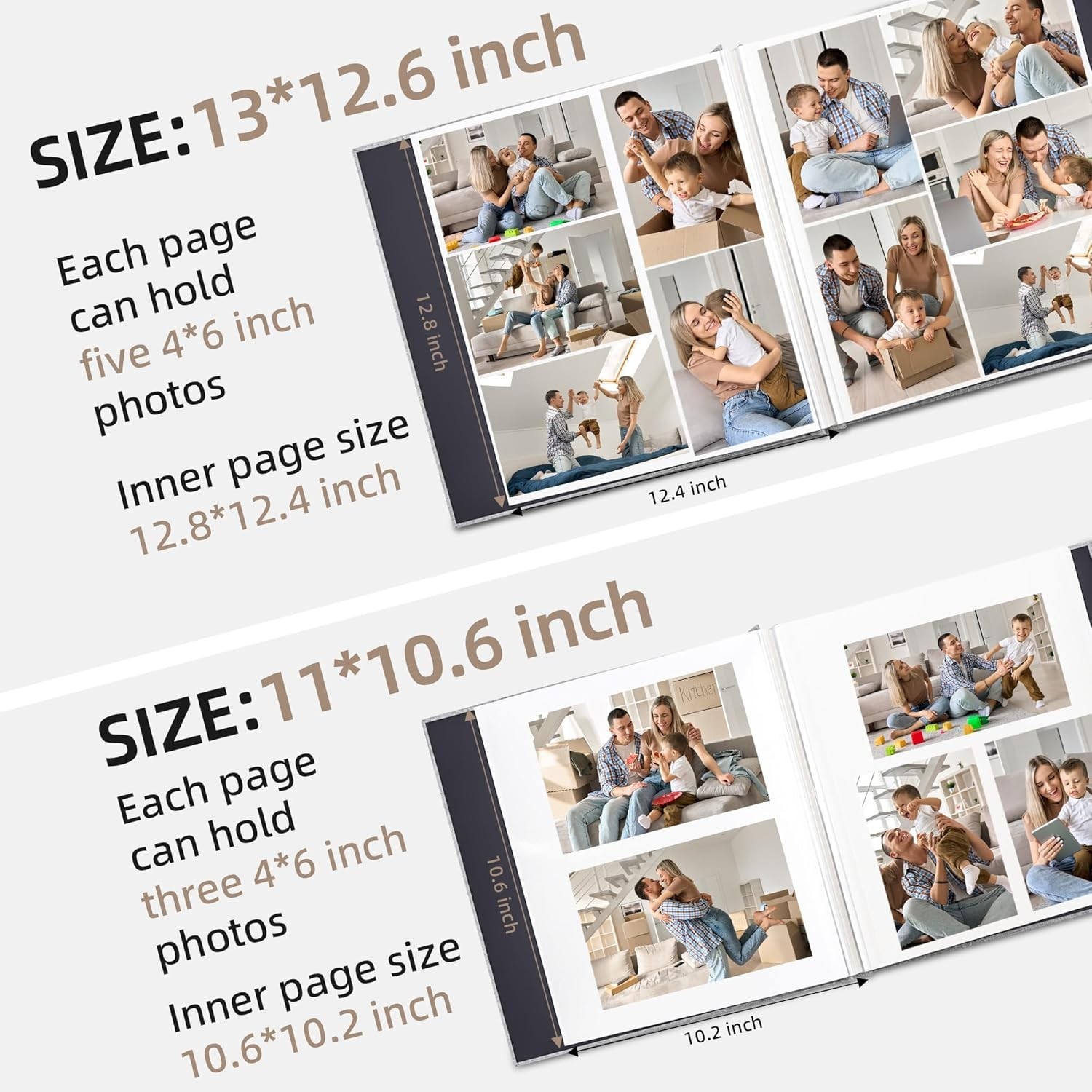 40-Page Self-Adhesive Scrapbook Album with Metallic Pen for Memorable Moments