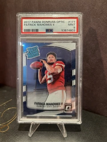 2017 Donruss Optic - Rated Rookie Patrick Mahomes II PSA 9