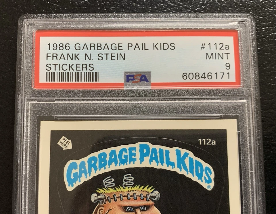 1986 Garbage Pail Kids OS3 Frank N. Stein 112a PSA 9 MINT-RARE NO COPYRIGHT! TWT - Image 4 of 4