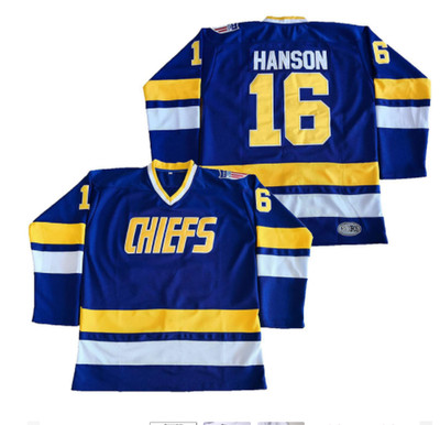 Gifts New Chiefs Jack Hanson Jersey 16/17/18 Hockey Jerseys Retro Hockey Jersey