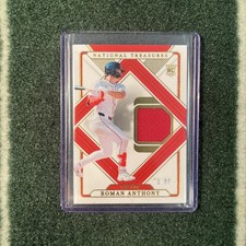 Roman Anthony Treasured Threads /99 RC Game Worn!! Patch 2025 National Treasures