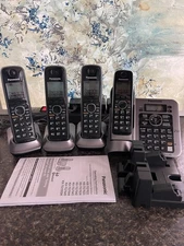 Panasonic KX-TGF780 Cordless Phone Digital Answering Machine 4 Handset Link2Cell