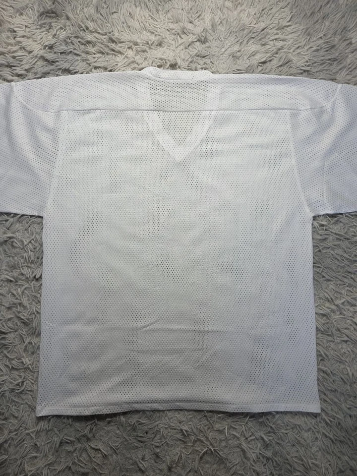 Maillot vintage Janna Sports blanc en maille Usa style rétro - Photo 2/4