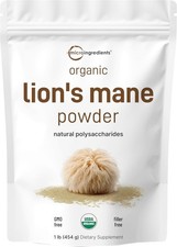Micro Ingredients Organic Lion s Mane Mushroom Powder Pure Fruiting Superfood
