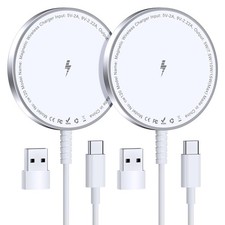 MagSafe Charger 2 Pack: Magnetic Wireless Charge iPhone 17-12  AirPods