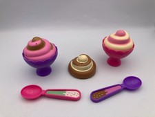 Learning Resources Fun Food New Sprouts Realistic ICE CREAM BOWL w/Spoon Lot