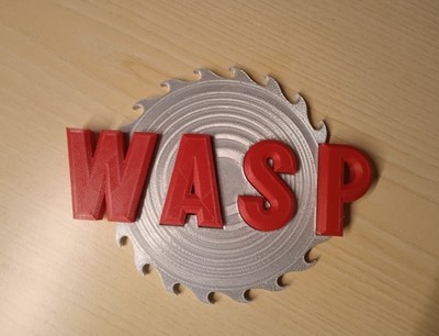 WASP Logo 3D Drehbare Klinge mit Magnet