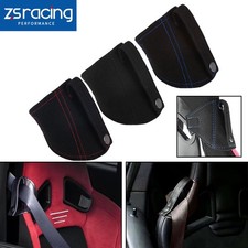 Suede Leather Car Bucket Seatbelt Guide Seat Belt Holder Protector Universal Suede Leather Car Bucket Seatbelt Guide Seat Belt Holder Protector Universal