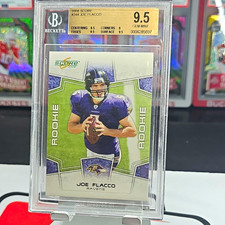 2008 Score Joe Flacco Rookie Card #344 Baltimore Ravens BGS Graded. rookie card picture