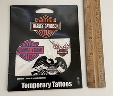 Vintage Harley Davidson Temporary Tattoos