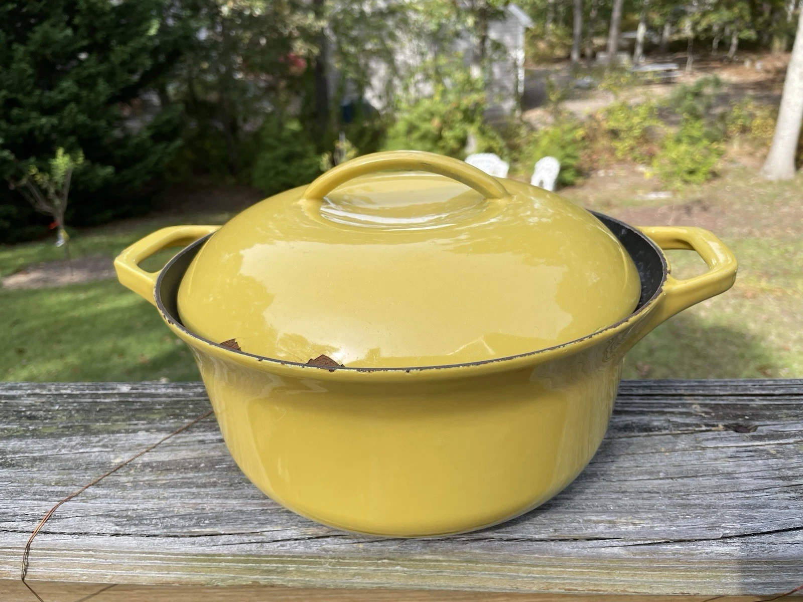 Vintage Colorcast Waterford Ireland Cast Iron Enameled Dutch Oven 5 Quart Yellow
Opens in a new wind