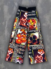 NWT VINTAGE JEAN PAUL GAULTIER SOLEIL FLORAL PATCH PRINT PANTS SIZE XL