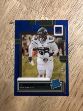 Jermaine Johnson II 2022 Clearly Donruss Rated Blue /99 Rookie New York Jets