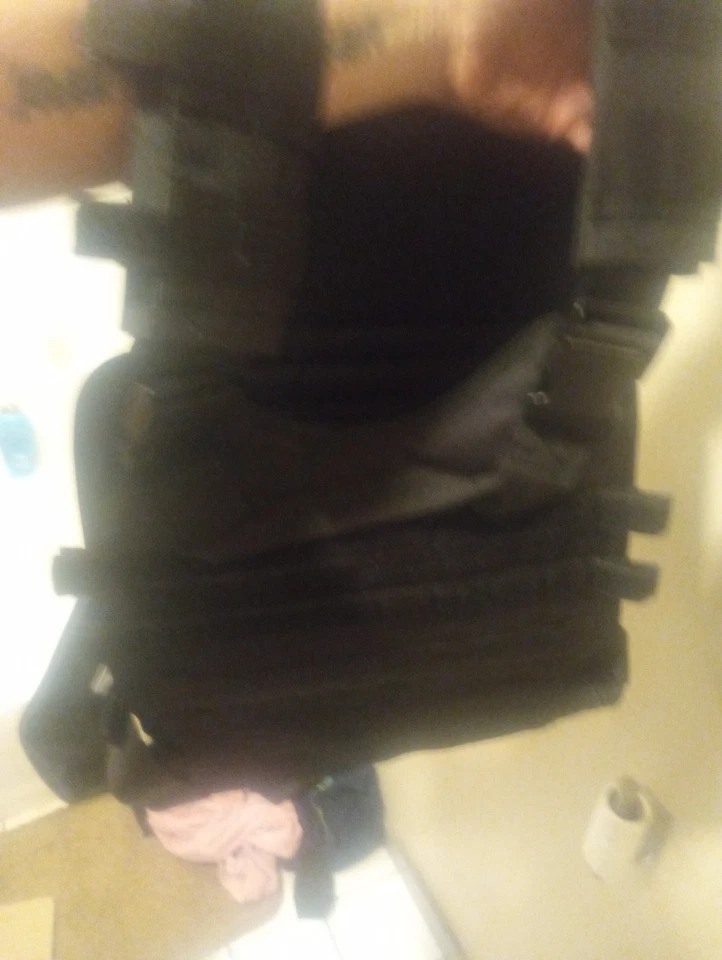 Tactical vest black, plates - Image 3 of 4