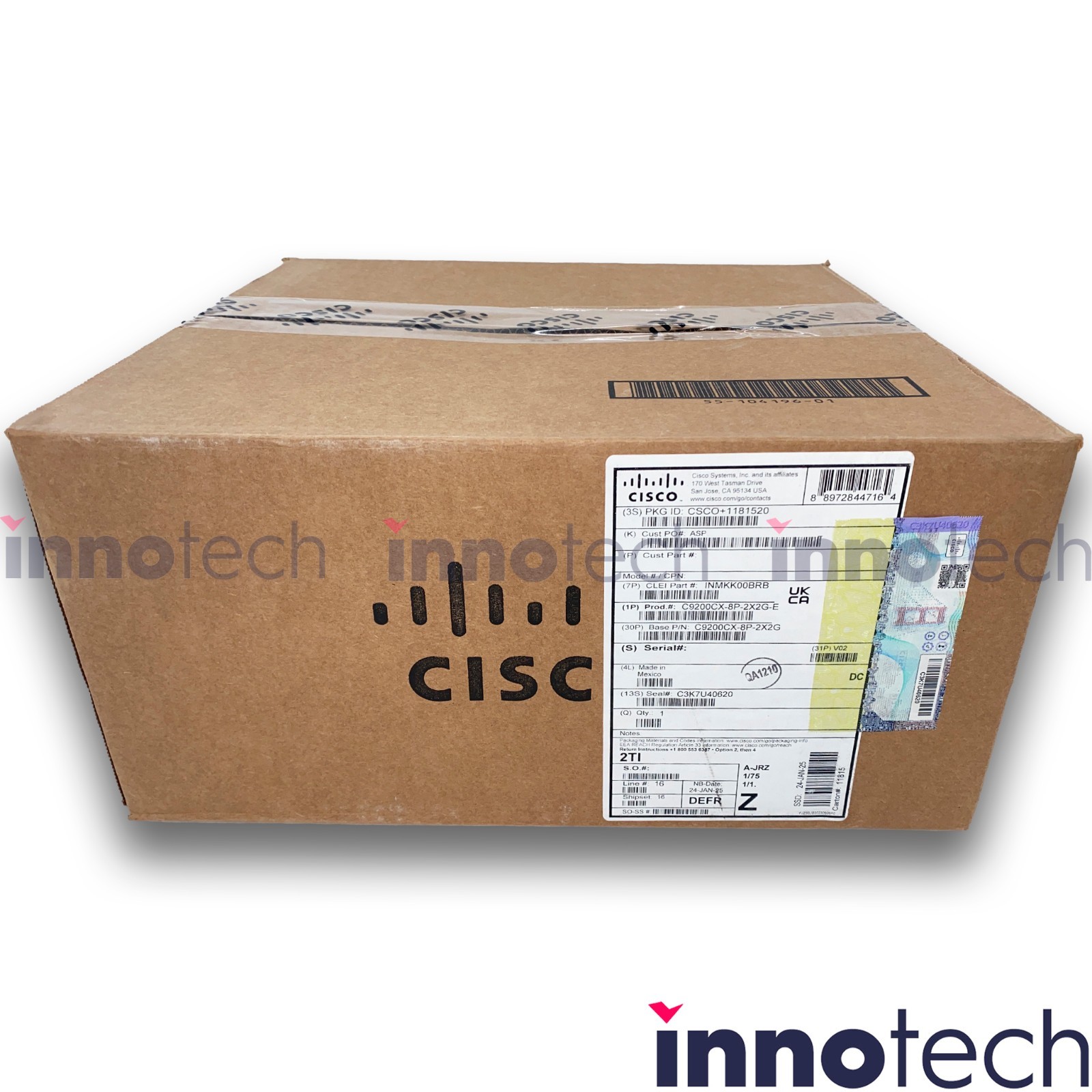 Cisco Catalyst C9200CX-8P-2X2G-E 8 Port Network Essentials Switch New Sealed