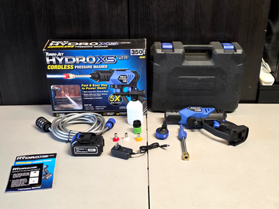 #ad TurboJet Hydro X5 Pro Cordless Pressure Washer 21V Rechargable Battery Preowned $94.95