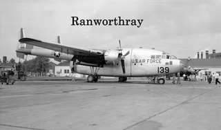 Large Orig Aircraft Negative USAF 51 8139 C 119C Flying Boxcar Scott 1957 #9205
