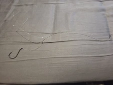 5 pack Simple Bottom Rig With 1/0 Hook.  One Hook Swivle,  Weight Loop 20lb Line