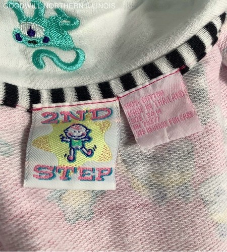 Vintage Baby's 90's 2nd Street Safari Lions & Zebra Shirt Size 24M - Picture 4 of 5