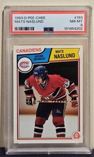 Mats Naslund 1983 OPC O Pee Chee RC Rookie Card 193 PSA 8 NM-MT. rookie card picture