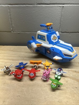Super Wings World Airport Mini Transforming Plane Figures Characters Lot Of  10